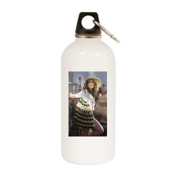 Jennifer Lopez White Water Bottle With Carabiner