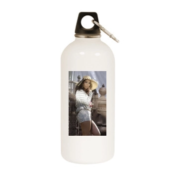 Jennifer Lopez White Water Bottle With Carabiner