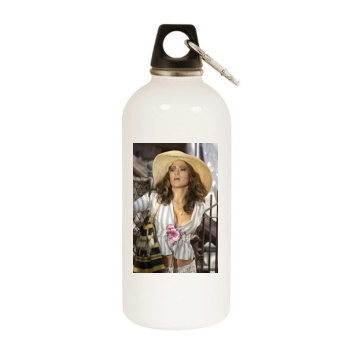 Jennifer Lopez White Water Bottle With Carabiner