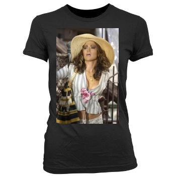 Jennifer Lopez Women's Junior Cut Crewneck T-Shirt