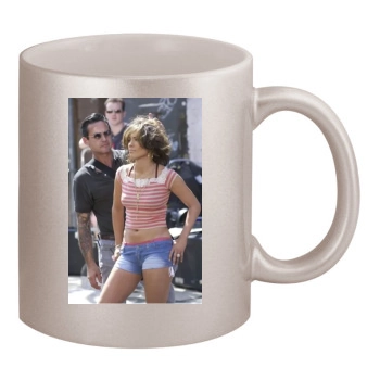 Jennifer Lopez 11oz Metallic Silver Mug