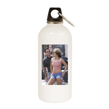 Jennifer Lopez White Water Bottle With Carabiner