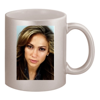 Jennifer Lopez 11oz Metallic Silver Mug