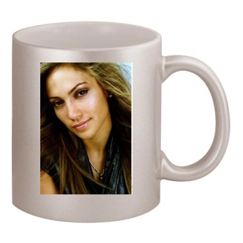 Jennifer Lopez 11oz Metallic Silver Mug