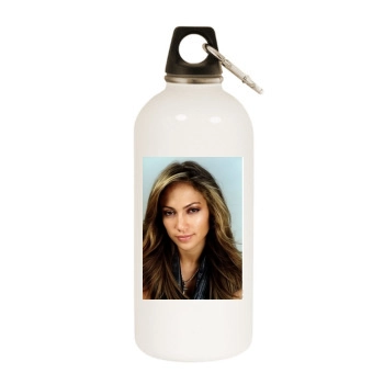 Jennifer Lopez White Water Bottle With Carabiner