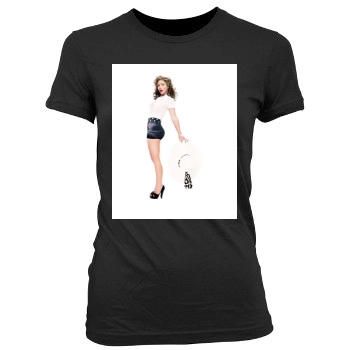 Jennifer Lopez Women's Junior Cut Crewneck T-Shirt