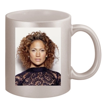 Jennifer Lopez 11oz Metallic Silver Mug