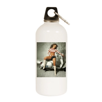 Jennifer Lopez White Water Bottle With Carabiner