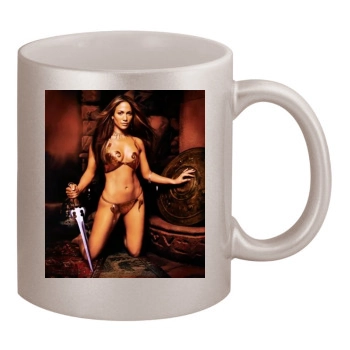 Jennifer Lopez 11oz Metallic Silver Mug