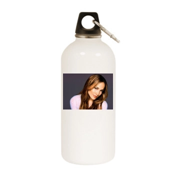 Jennifer Lopez White Water Bottle With Carabiner