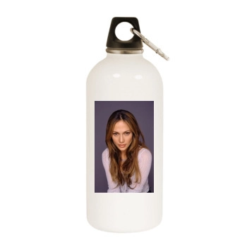 Jennifer Lopez White Water Bottle With Carabiner