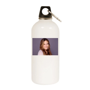 Jennifer Lopez White Water Bottle With Carabiner