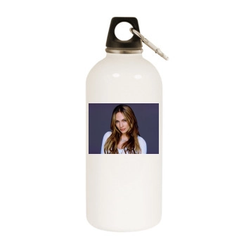 Jennifer Lopez White Water Bottle With Carabiner