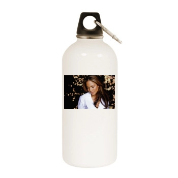 Jennifer Lopez White Water Bottle With Carabiner