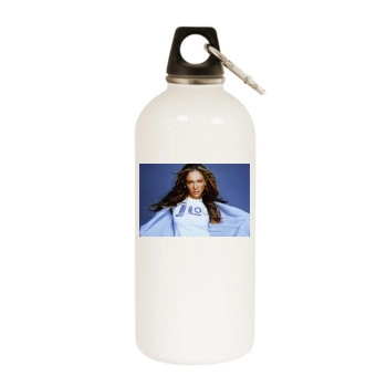 Jennifer Lopez White Water Bottle With Carabiner