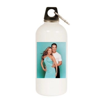 Jennifer Lopez White Water Bottle With Carabiner