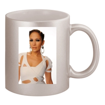 Jennifer Lopez 11oz Metallic Silver Mug