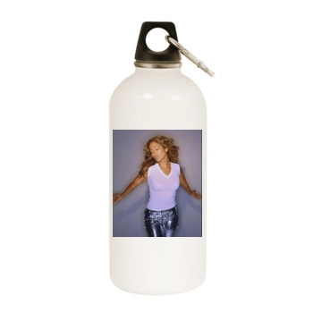 Jennifer Lopez White Water Bottle With Carabiner