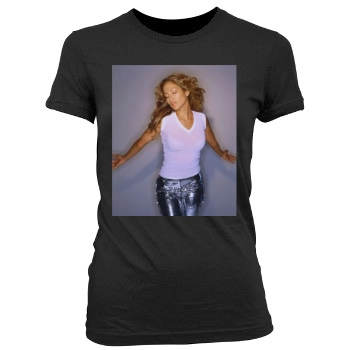 Jennifer Lopez Women's Junior Cut Crewneck T-Shirt