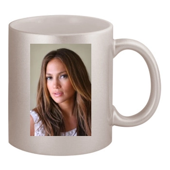 Jennifer Lopez 11oz Metallic Silver Mug