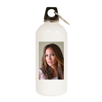 Jennifer Lopez White Water Bottle With Carabiner