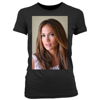 Jennifer Lopez Women's Junior Cut Crewneck T-Shirt