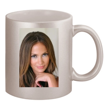 Jennifer Lopez 11oz Metallic Silver Mug