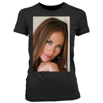 Jennifer Lopez Women's Junior Cut Crewneck T-Shirt