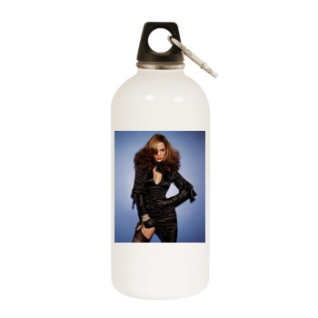 Jennifer Lopez White Water Bottle With Carabiner