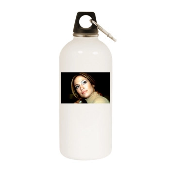 Jennifer Lopez White Water Bottle With Carabiner