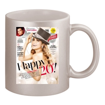 Jennifer Lopez 11oz Metallic Silver Mug