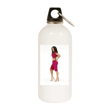 Jennifer Lopez White Water Bottle With Carabiner