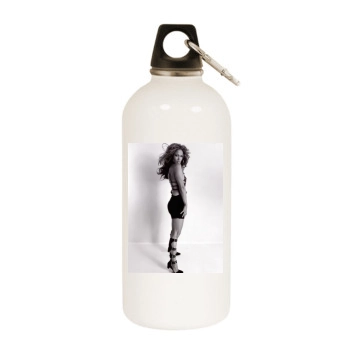 Jennifer Lopez White Water Bottle With Carabiner