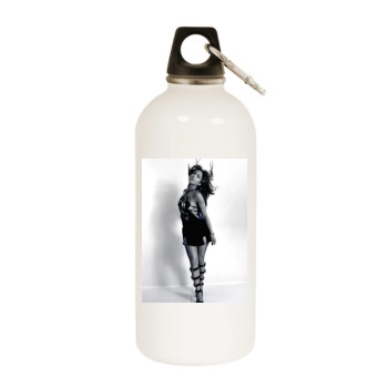 Jennifer Lopez White Water Bottle With Carabiner