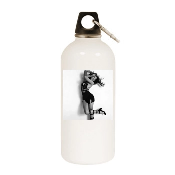 Jennifer Lopez White Water Bottle With Carabiner