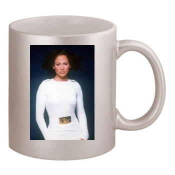 Jennifer Lopez 11oz Metallic Silver Mug