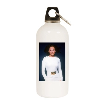 Jennifer Lopez White Water Bottle With Carabiner