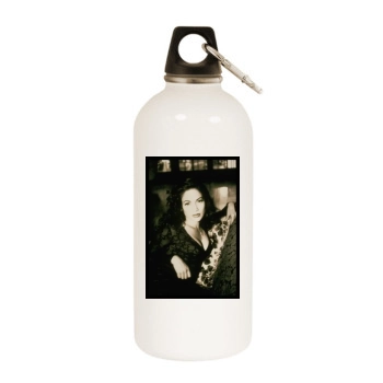 Jennifer Lopez White Water Bottle With Carabiner