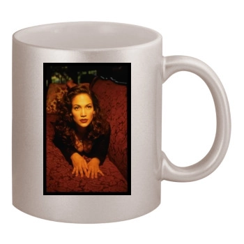 Jennifer Lopez 11oz Metallic Silver Mug