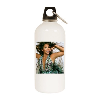 Jennifer Lopez White Water Bottle With Carabiner