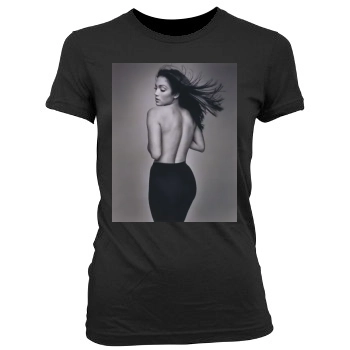 Jennifer Lopez Women's Junior Cut Crewneck T-Shirt