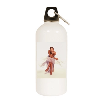 Jennifer Lopez White Water Bottle With Carabiner