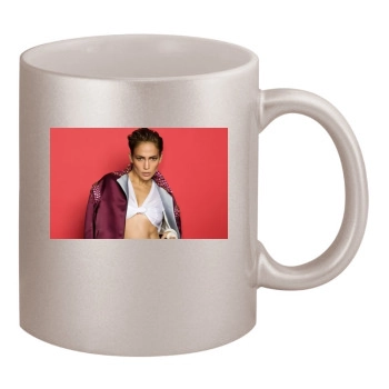 Jennifer Lopez 11oz Metallic Silver Mug