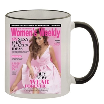 Jennifer Lopez 11oz Colored Rim & Handle Mug