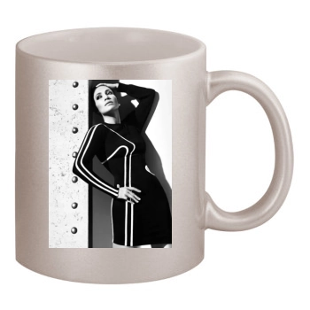 Jennifer Lopez 11oz Metallic Silver Mug