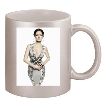 Jennifer Lopez 11oz Metallic Silver Mug