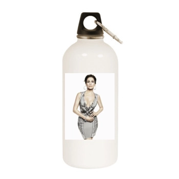 Jennifer Lopez White Water Bottle With Carabiner