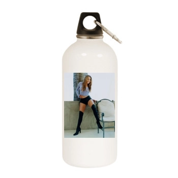 Jennifer Lopez White Water Bottle With Carabiner