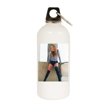 Jennifer Lopez White Water Bottle With Carabiner