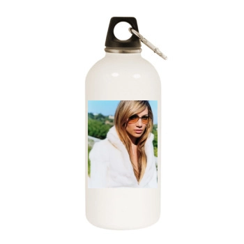 Jennifer Lopez White Water Bottle With Carabiner